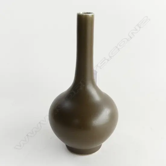 CHINESE TEA DUST GLAZED VASE H. 200MM