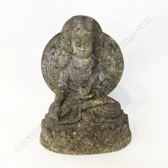 CONCRETE BUDDHA GARDEN ORNAMENT H. 250MM