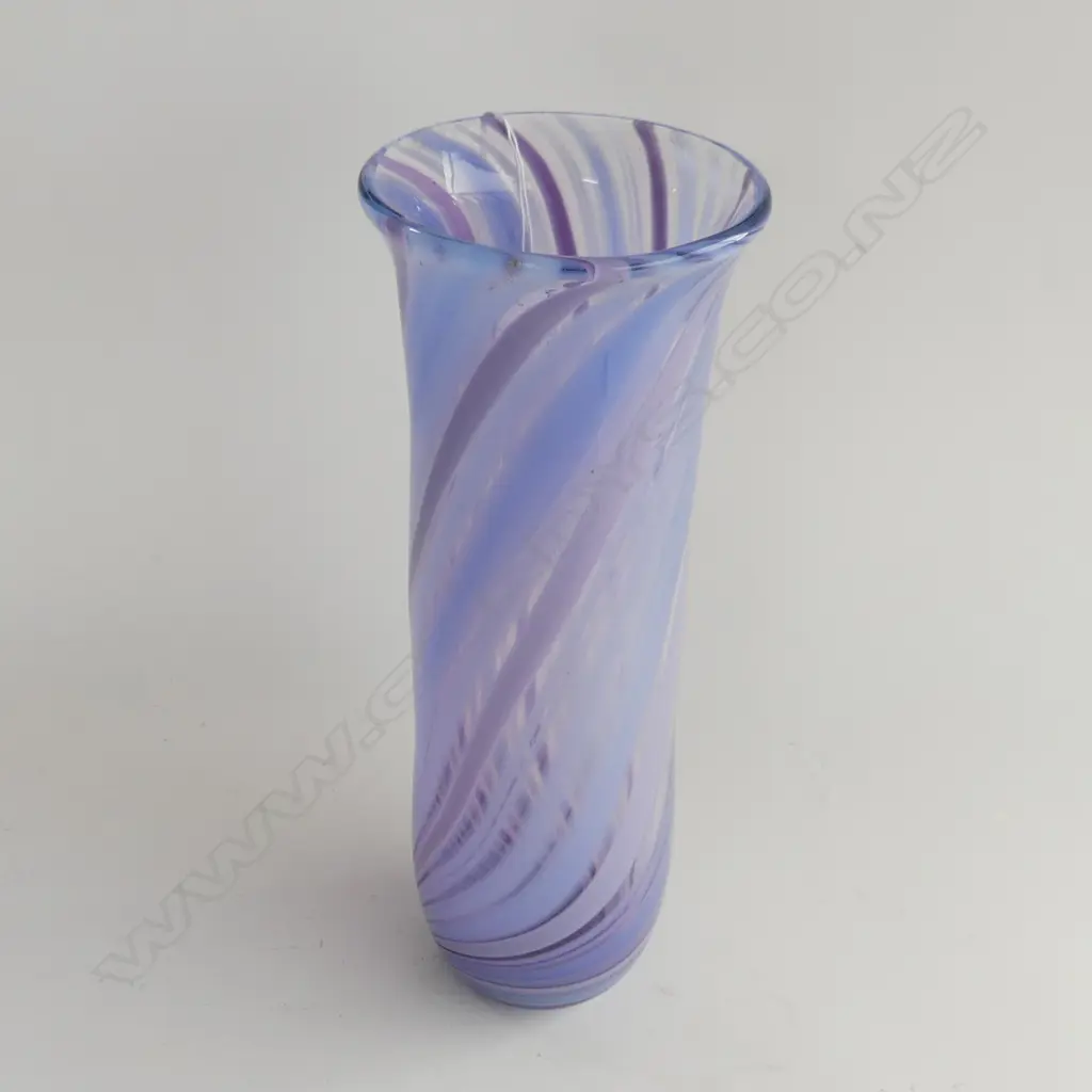 PETER VIESNIK ART GLASS VASE SIGNED & DATED '90 H.315mm Image 1++