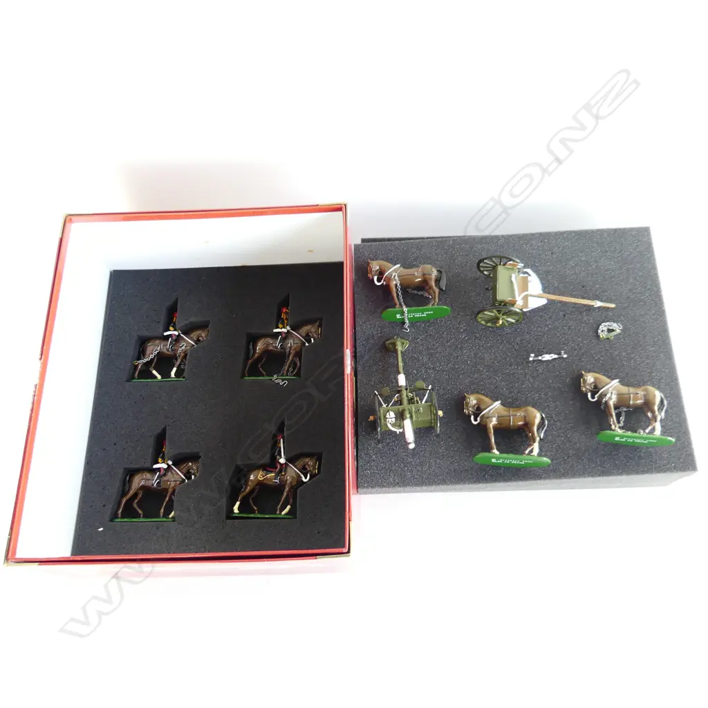 W. BRITAIN KINGS TROOP ROYAL HORSE ARTILLERY PAINTED METAL MODEL, BOXED Image 1++