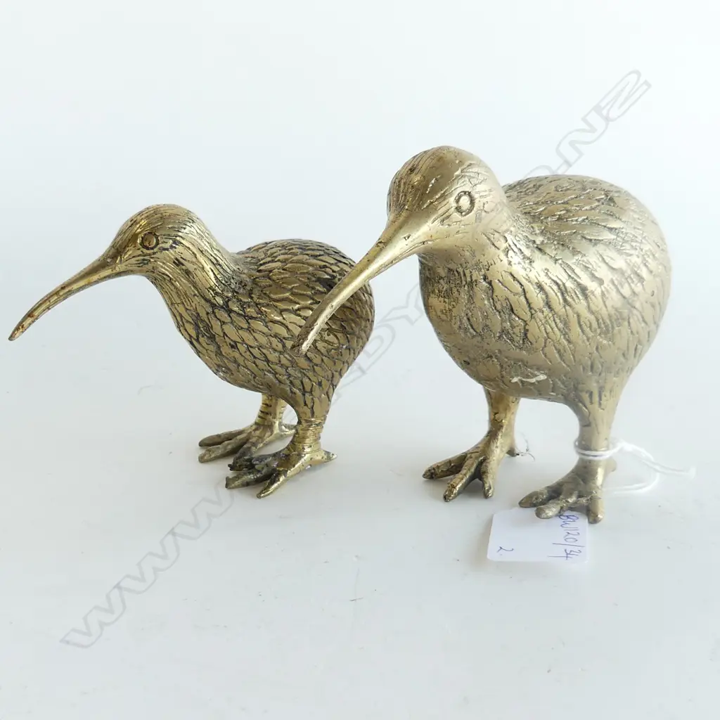2 BRASS KIWIS H.100mm  Image 1++