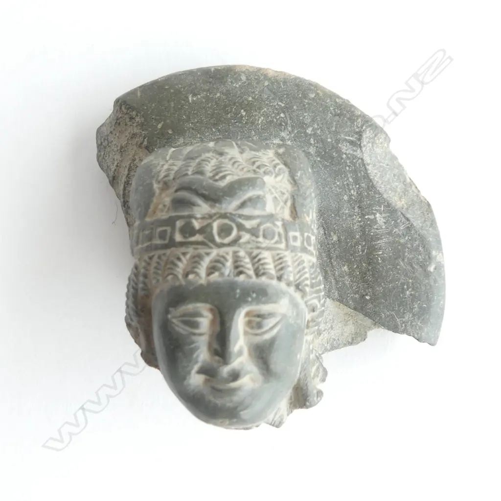 STH EAST ASIAN CARVED STONE PART BUST FIGURE Image 1++