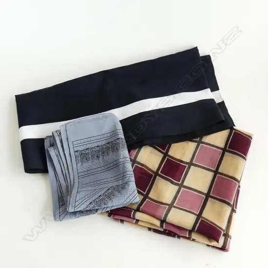 3 VINTAGE SCARVES 