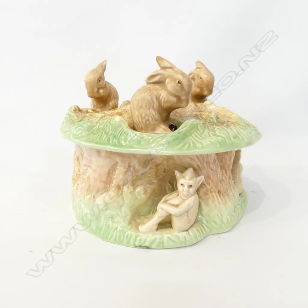 SYLVAC BOWL WITH BUNNIES (DIA 190MM) + POSY VASE WITH BUNNIES (DIA 200MM) Image 1++