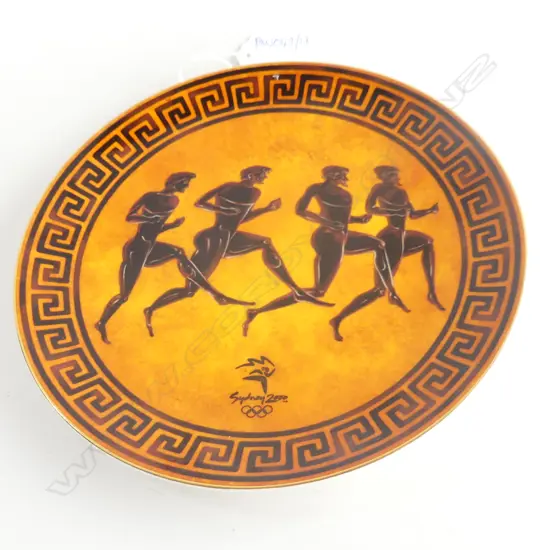 WEDGWOOD GRECIAN COLLECTION 'ATHLETES' PLATE SYDNEY OLYMPICS 2000 200mm dia, BOXED