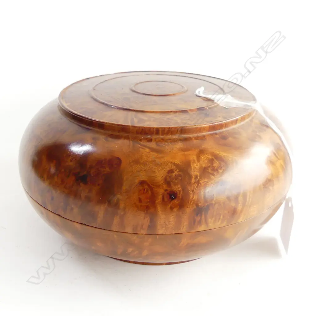 ROUND BURL BOX, DIA 195MM Image 1++