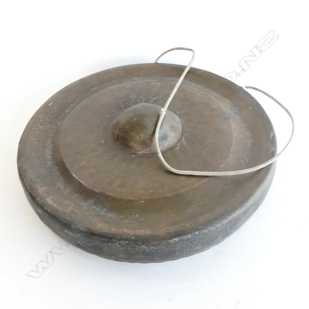 JAPANESE BRONZE GONG  DIA 220MM Image 1++