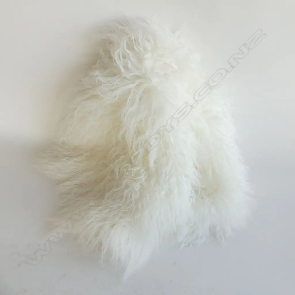 WHITE TIBETAN LAMB HIDE  Image 1++
