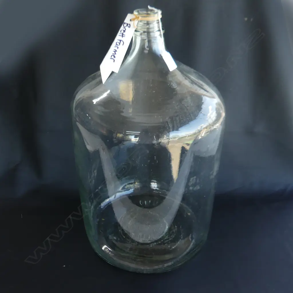 ORIG 1970S LG DEMIJOHN 3M CHEMICAL BOTTLE, STAMPED 1977 TO BASE, H. 540MM Image 1++