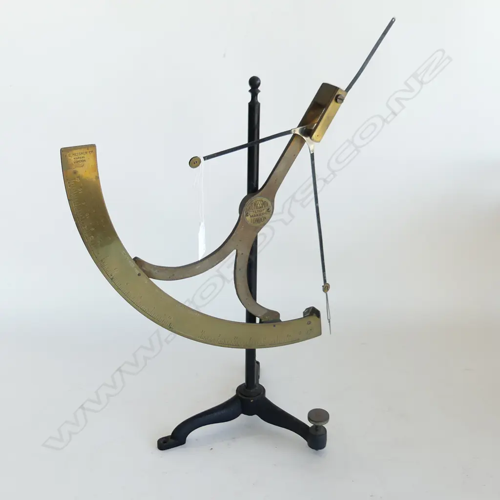 VINTAGE BRASS PAPER SCALES BY H. E. MESSMER LTD LONDON H.430mm Image 1++