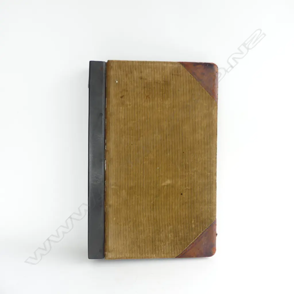 LGE ANTIQUE LEDGER BOOK BY ALPE BROS. AUCKLAND H.490mm Image 1++