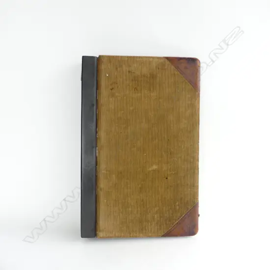 LGE ANTIQUE LEDGER BOOK BY ALPE BROS. AUCKLAND H.490mm