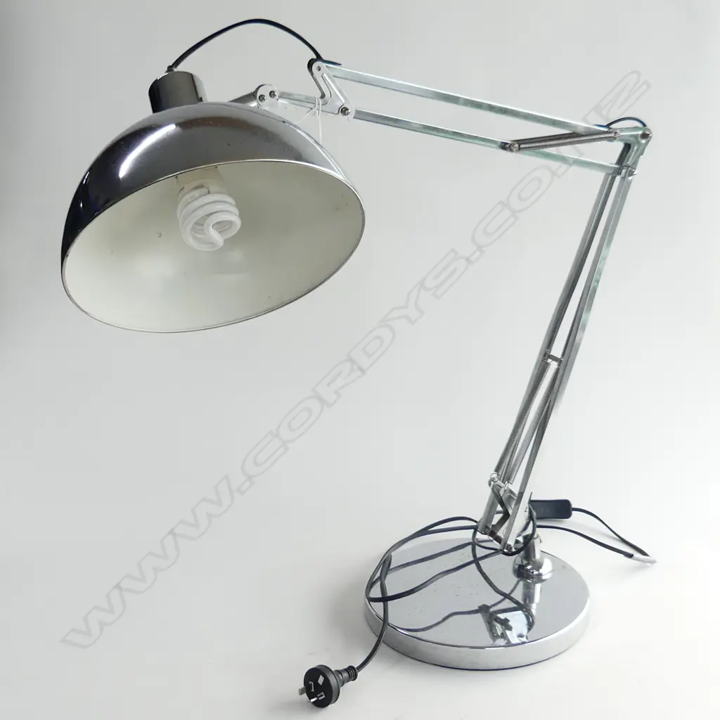 LG SILVER METAL ANGLE POISE LAMP Image 1++