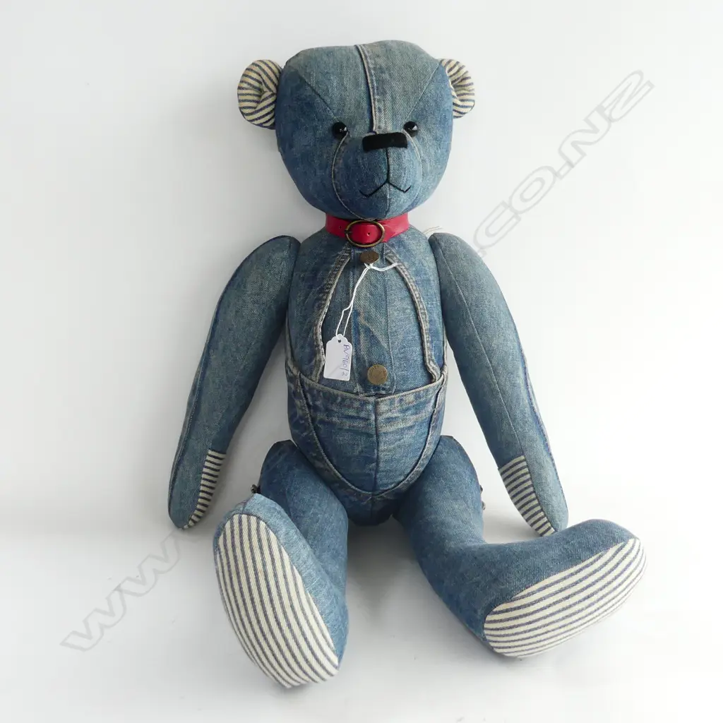 JANIS HARRIS 'ALMOST SOUTH POLE' COLLECTORS DENIM BEAR L.650mm Image 1++