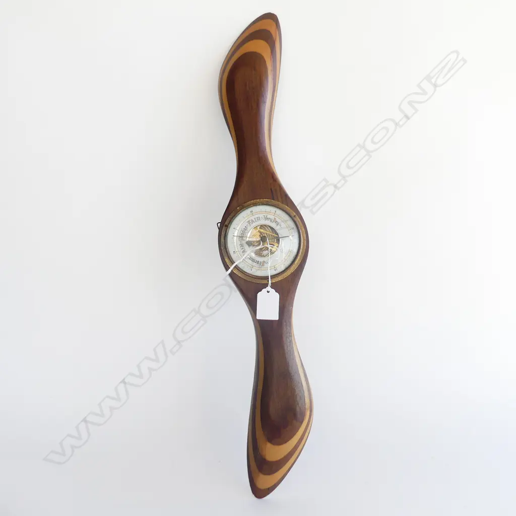 BAROMETER IN WOODEN PROPELLER L.580mm Image 1++