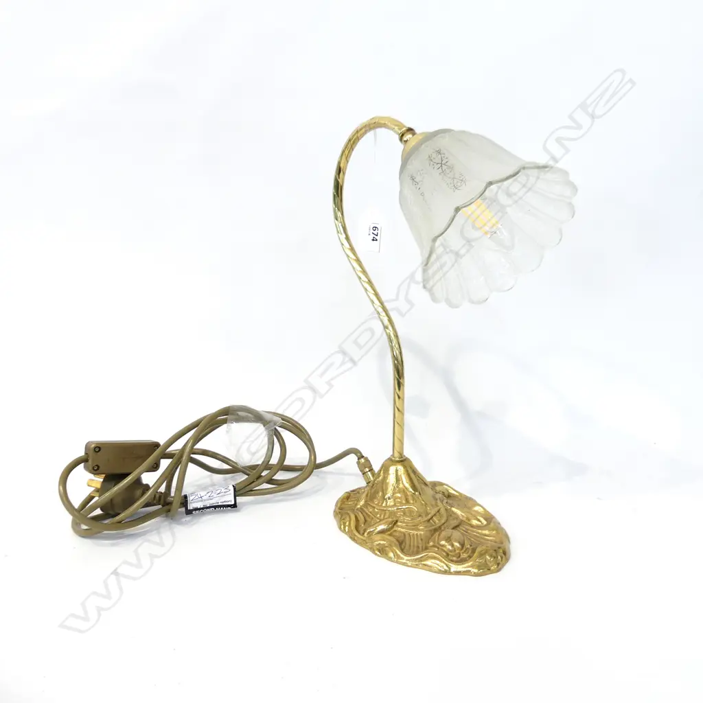 BRASS  REPRO TABLE LAMP H320MM Image 1++