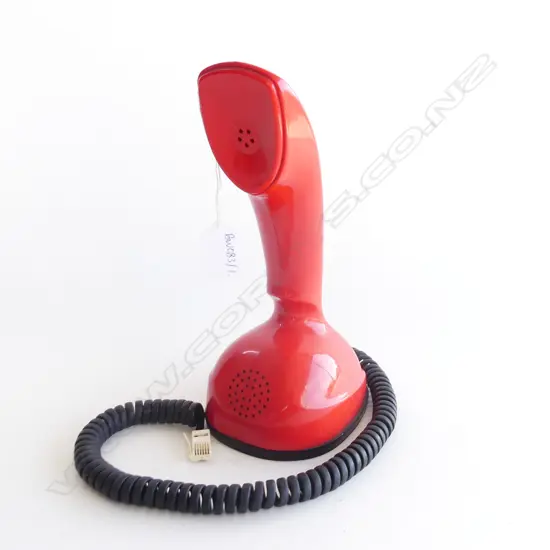 ERICOFON COBRA RETRO RED PLASTIC TELEPHONE DESIGN BY LM ERICSSON SWEDEN H.230mm IN WORKING ORDER