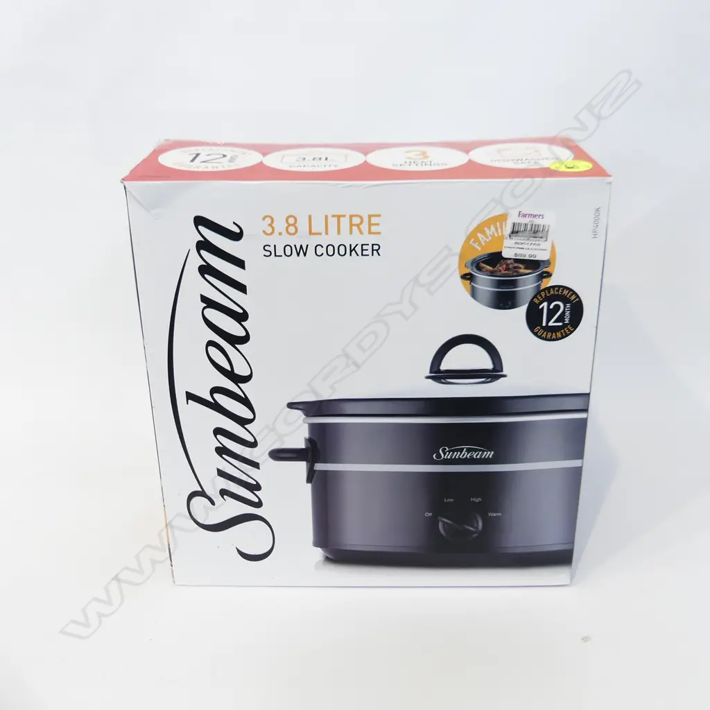 NEW IN BOX 3.8 LITRE SLOW COOKER (LID HANDLE DAMAGED) AND IN BOX COFFEE MAKER Image 1++