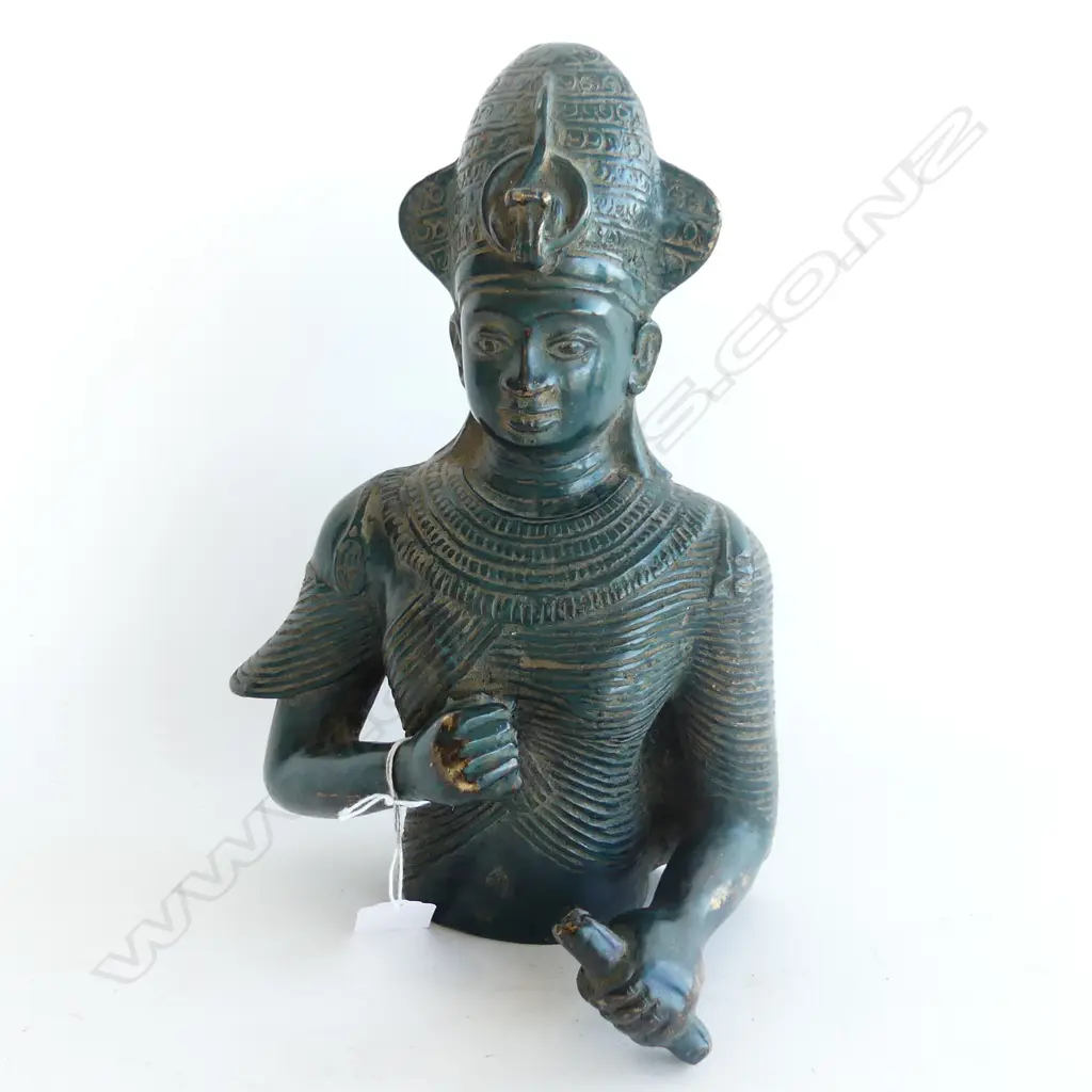 BRONZE EGYPTIAN BUST H.280mm Image 1++