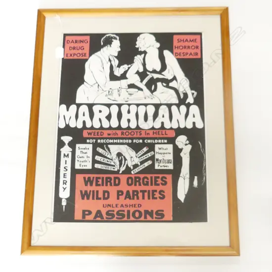 MARIHUANA POSTER 580x440mm