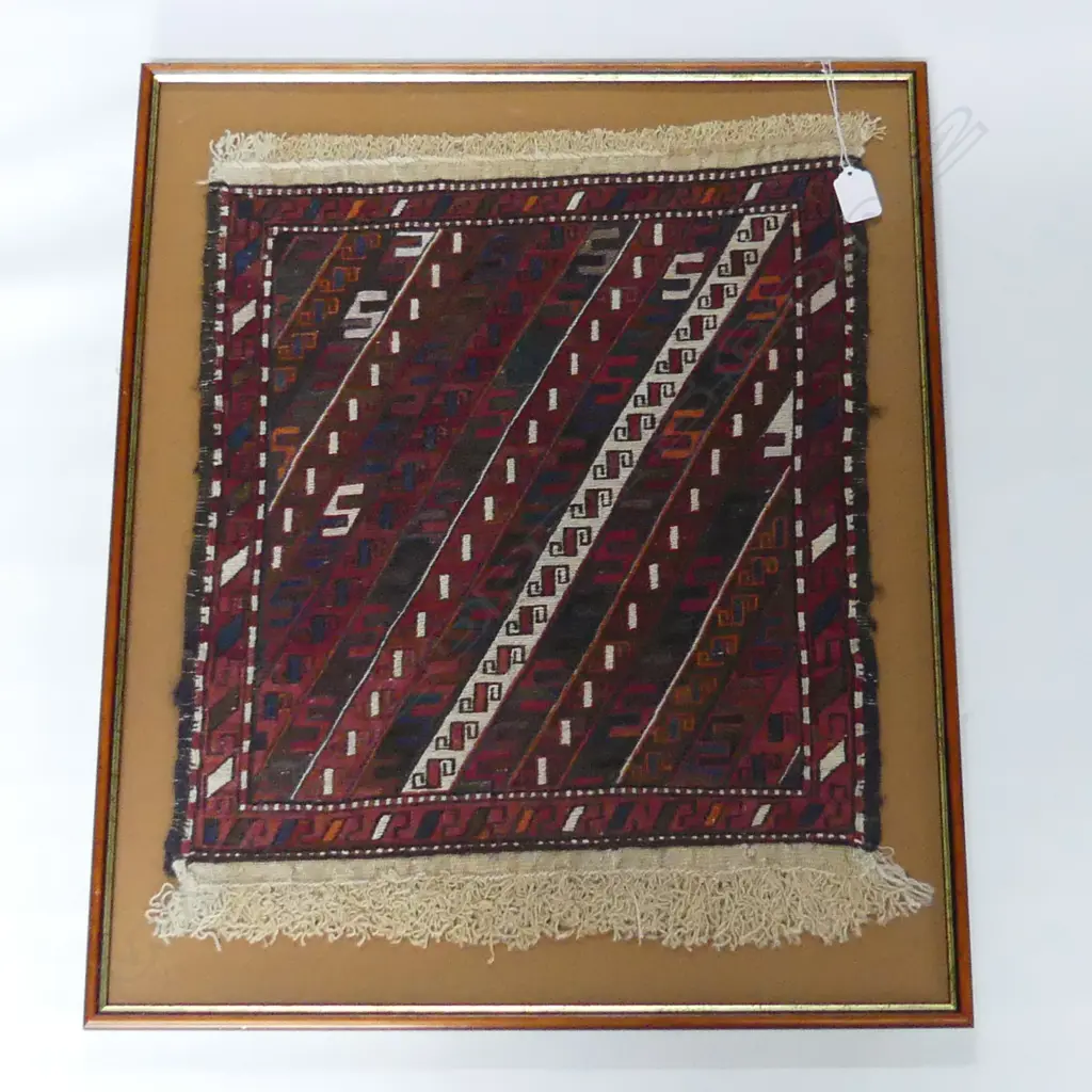 FRAMED HAND KNOTTED MAT 415 X 500MM Image 1++