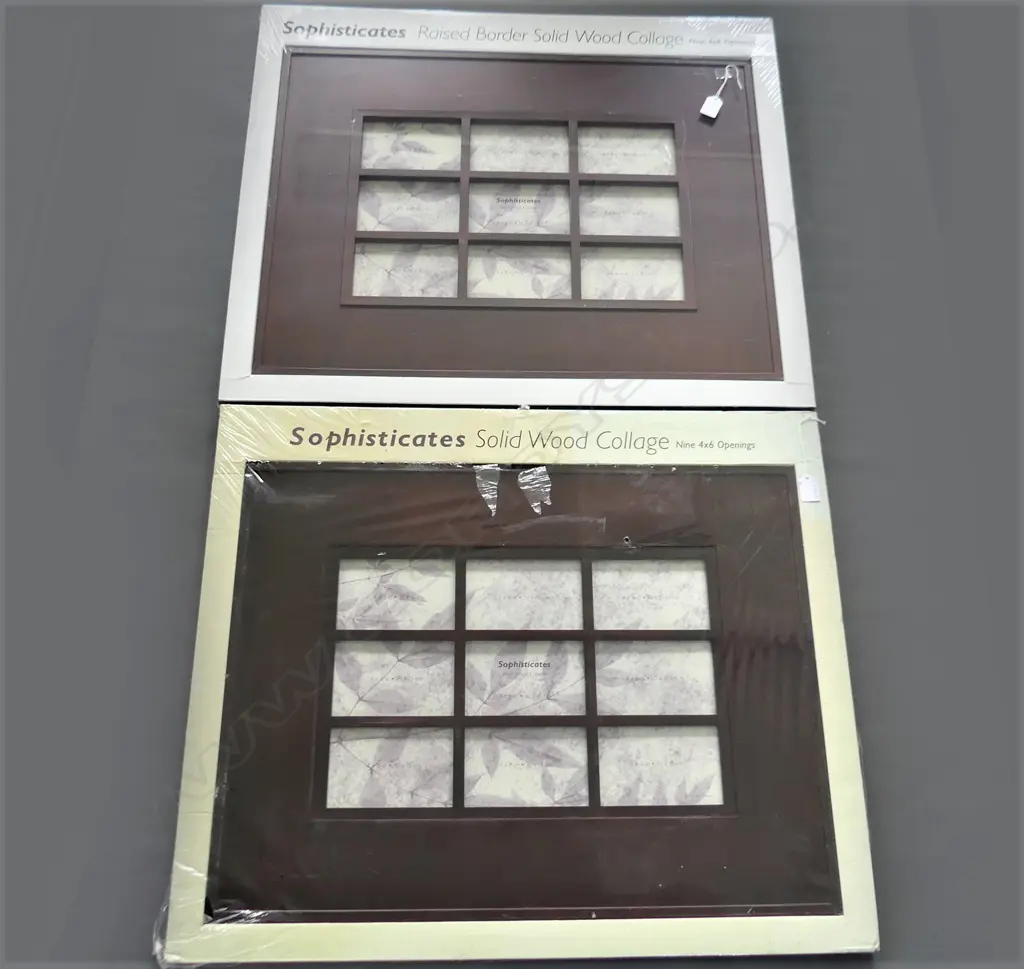PR WOODEN MULTI PICTURE FRAMES AS NEW in new display boxes Image 1++