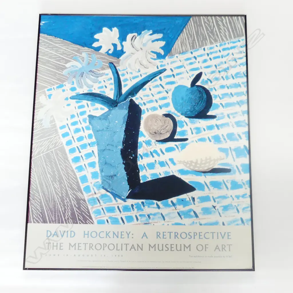 DAVID HOCKEY: A RETROSPECTIVE MET MUSEUM POSTER 800x670mm Image 1++