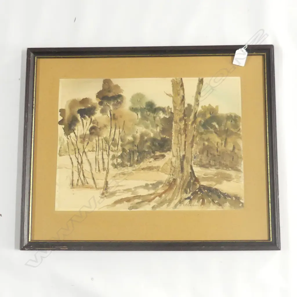 AITCHISON, D (NZ), Trees and Bush, W/C, signed, 280mm x 390mm Image 1++