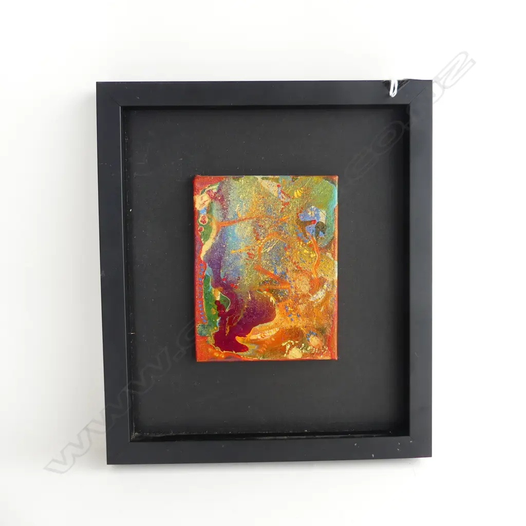 DANA PETERSON SMALL OIL ABSTRACT PAINTING Image 1++