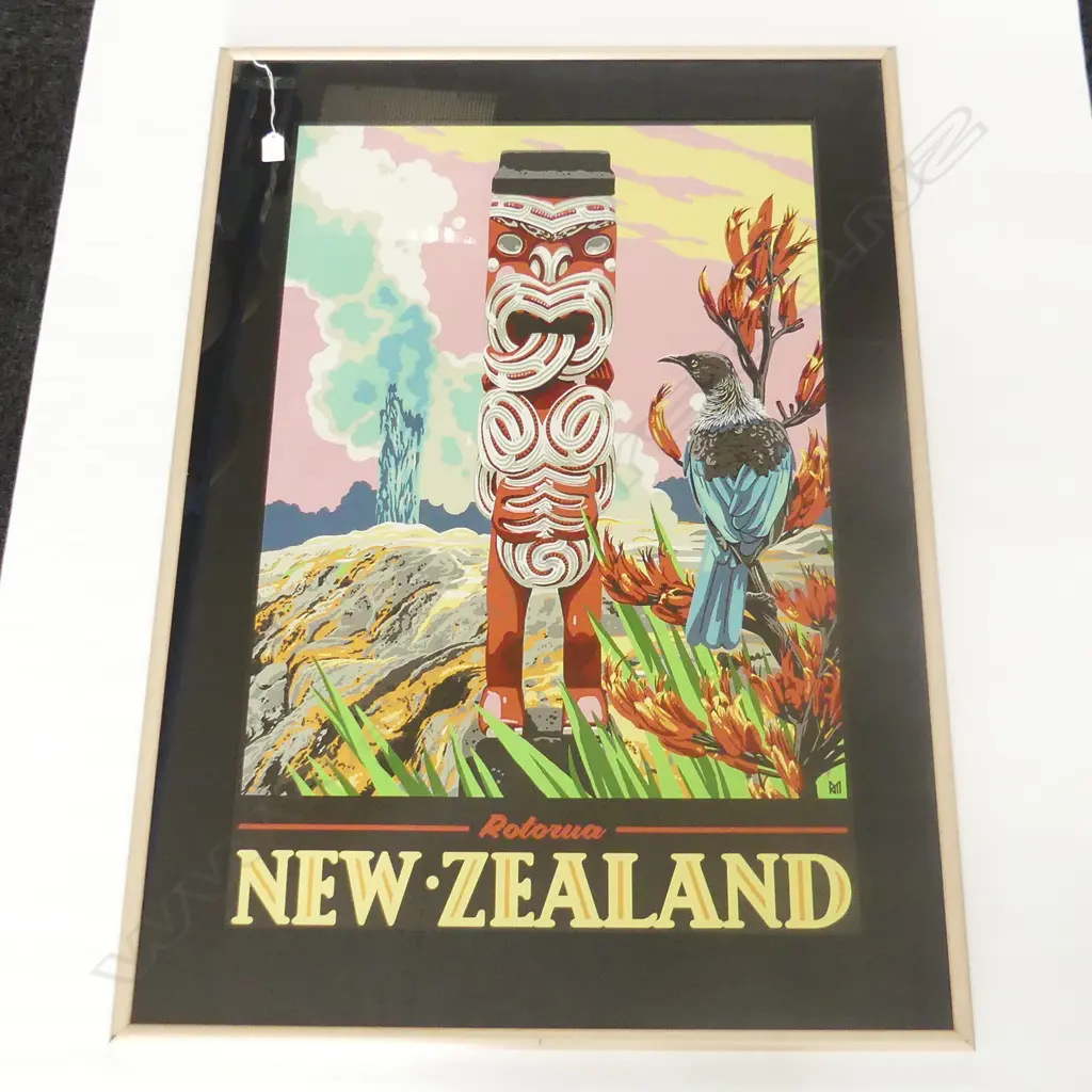 TOURISM POSTER 'ROTORUA NEW ZEALAND' 900x580mm Image 1++