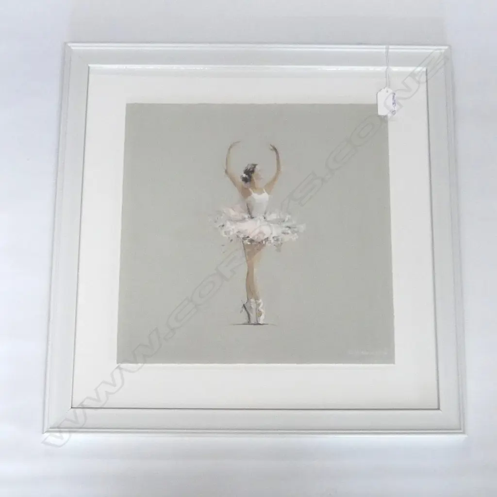 FRAMED BALLET PRINT SIGNED U HAMMOND  330 X 330MM Image 1++