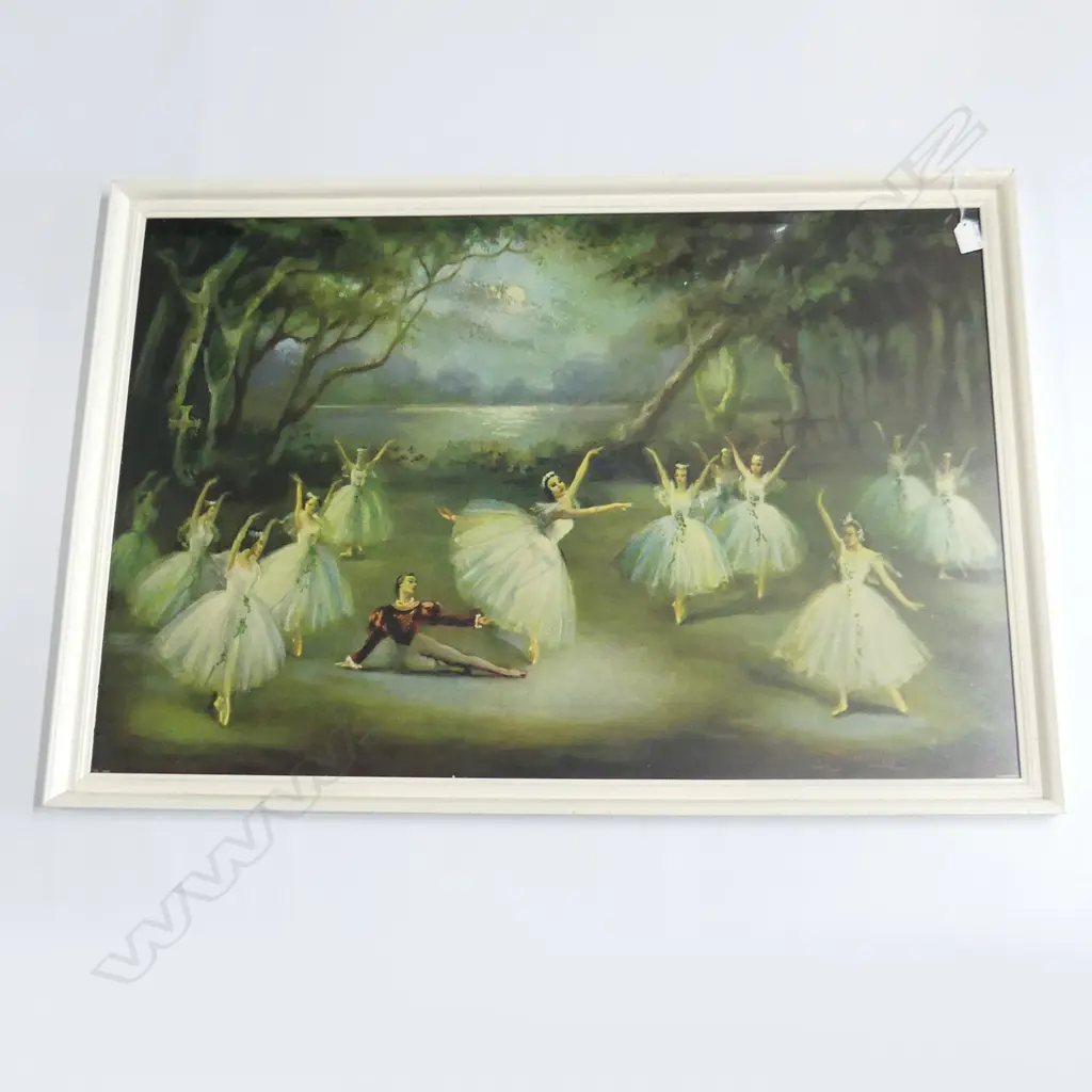 LG RETRO FRAMED CARLOTTA  EDWARDS BALLET PRINT  600 X 900MM Image 1++