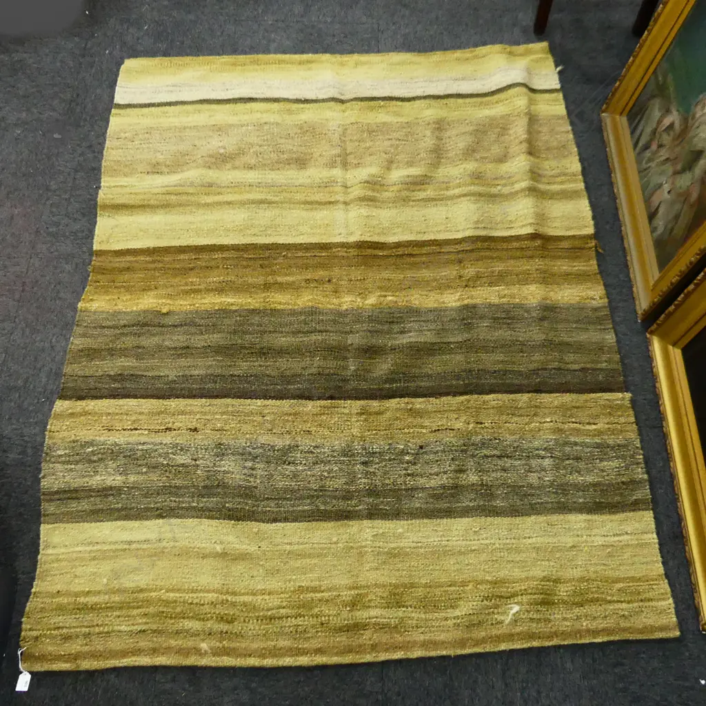 HAND KNOTTED NATURAL DYED KELIM 1900 X 1480 MM Image 1++