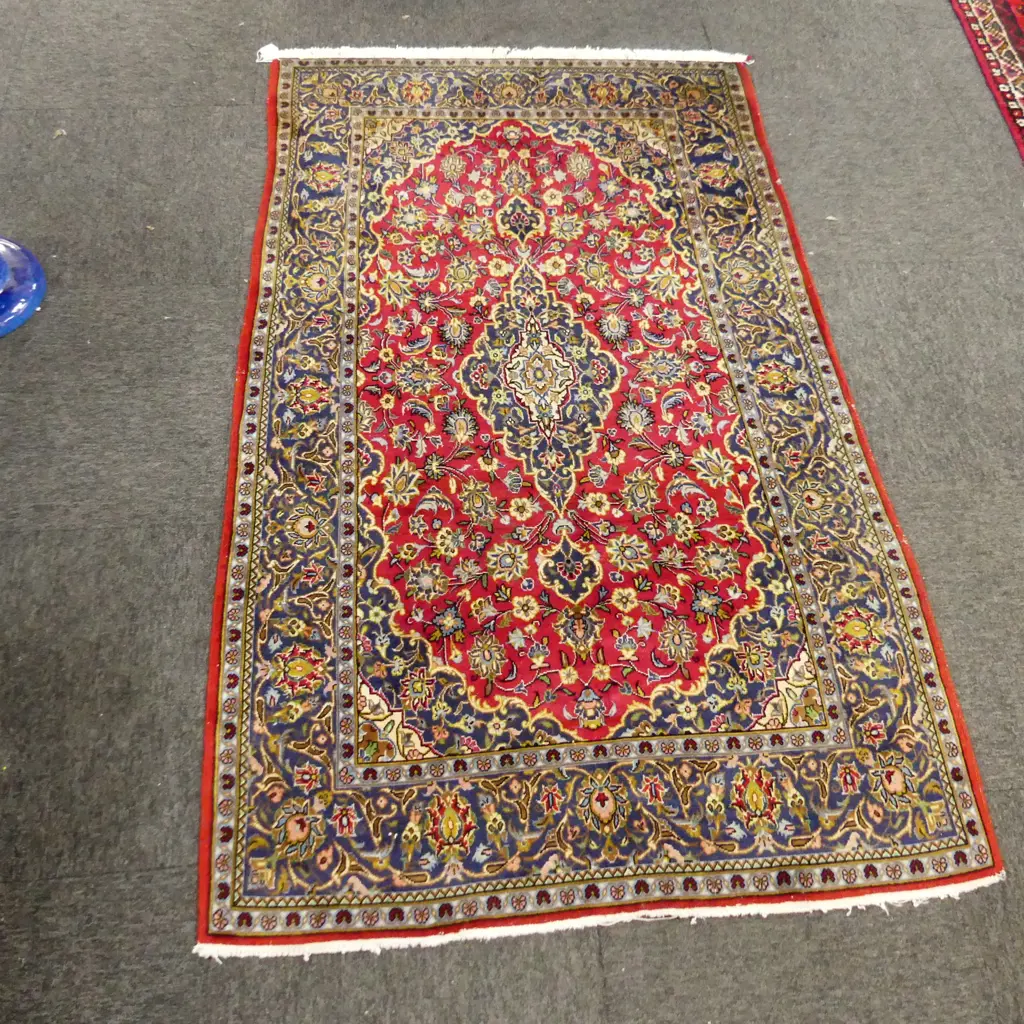 HAND KNOTTED KASHAN RUG 1730x1040mm Image 1++