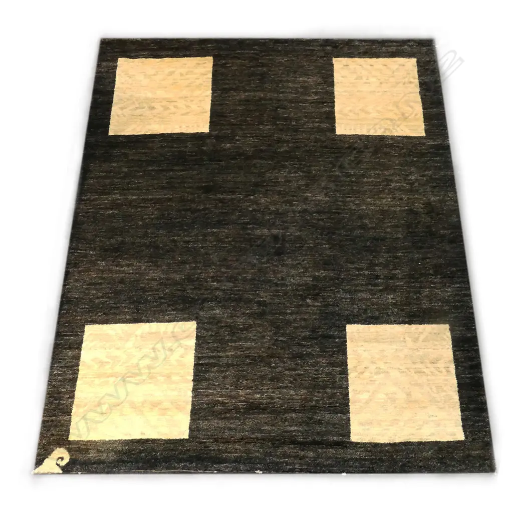 HUNDERTWASSER DESIGNED HAND-KNOTTED GABBEH RUG, 2350 X 1750mm Image 1++