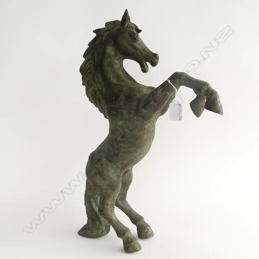 STANDING BRONZE HORSE L.440mm leg repaired Image 1++
