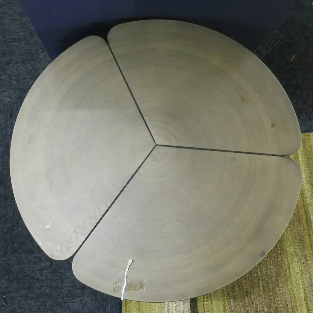 CONTEMPORARY BRONZED METAL SIDE TABLE 500mm dia / H.550mm Image 1++