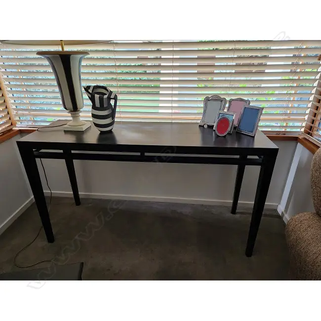 MODERN EBONISED CONSOLE TABLE 1350x450x750mm Image 1++