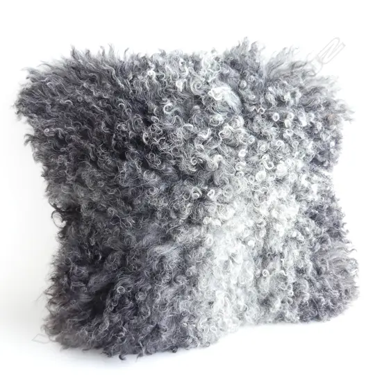 KARAKUL SHEEP CUSHION, WITH INNER 430 X 430MM