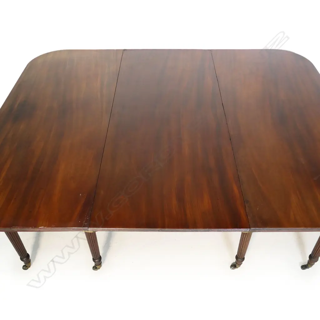 REGENCY MAHOGANY DINING TABLE w. 1 LEAF, 1440 x 1790 x 730mm Image 1++