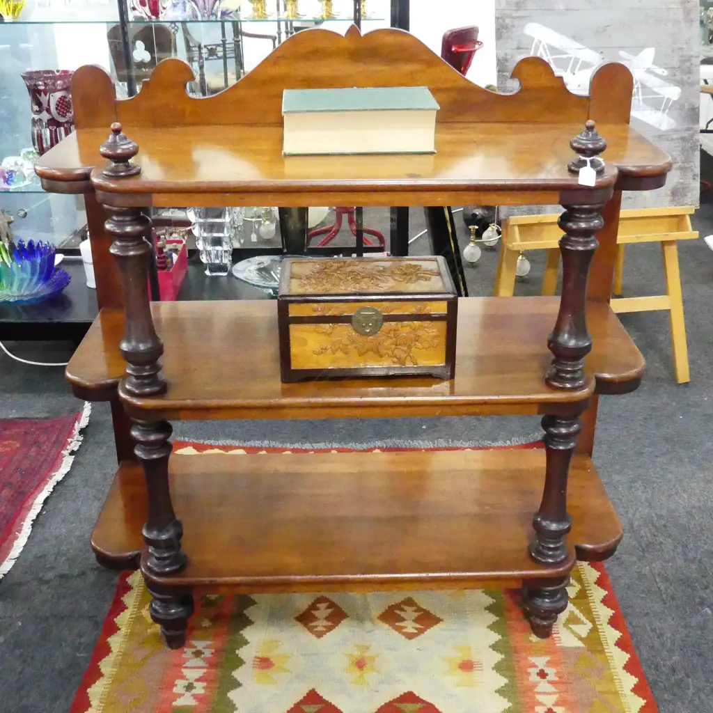 LGE COLONIAL KAURI 3 TIER DUMB WAITER 1075x440x1130mm Image 1++