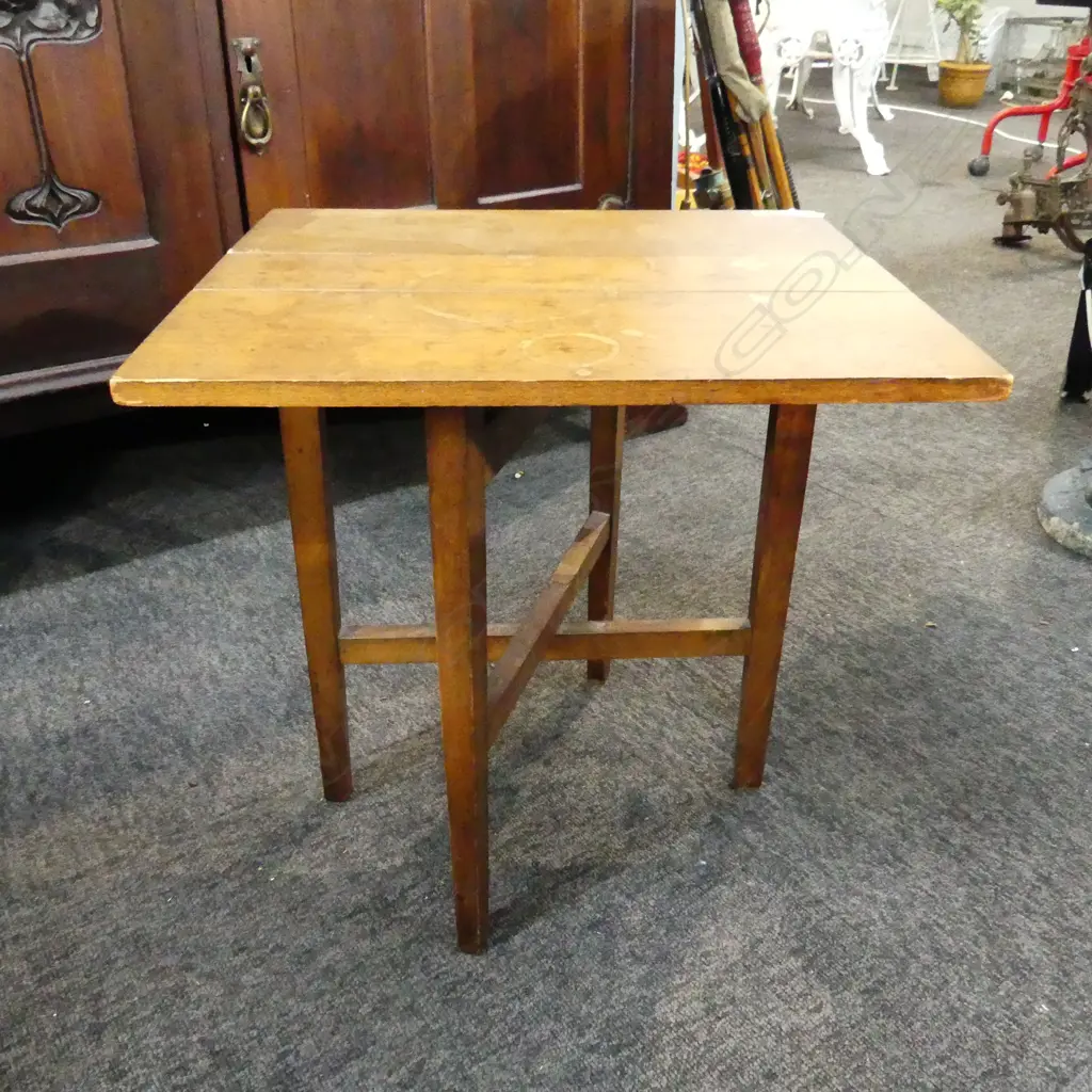 SMALL SQUARE DROPSIDE TABLE 415x115x410mm Image 1++