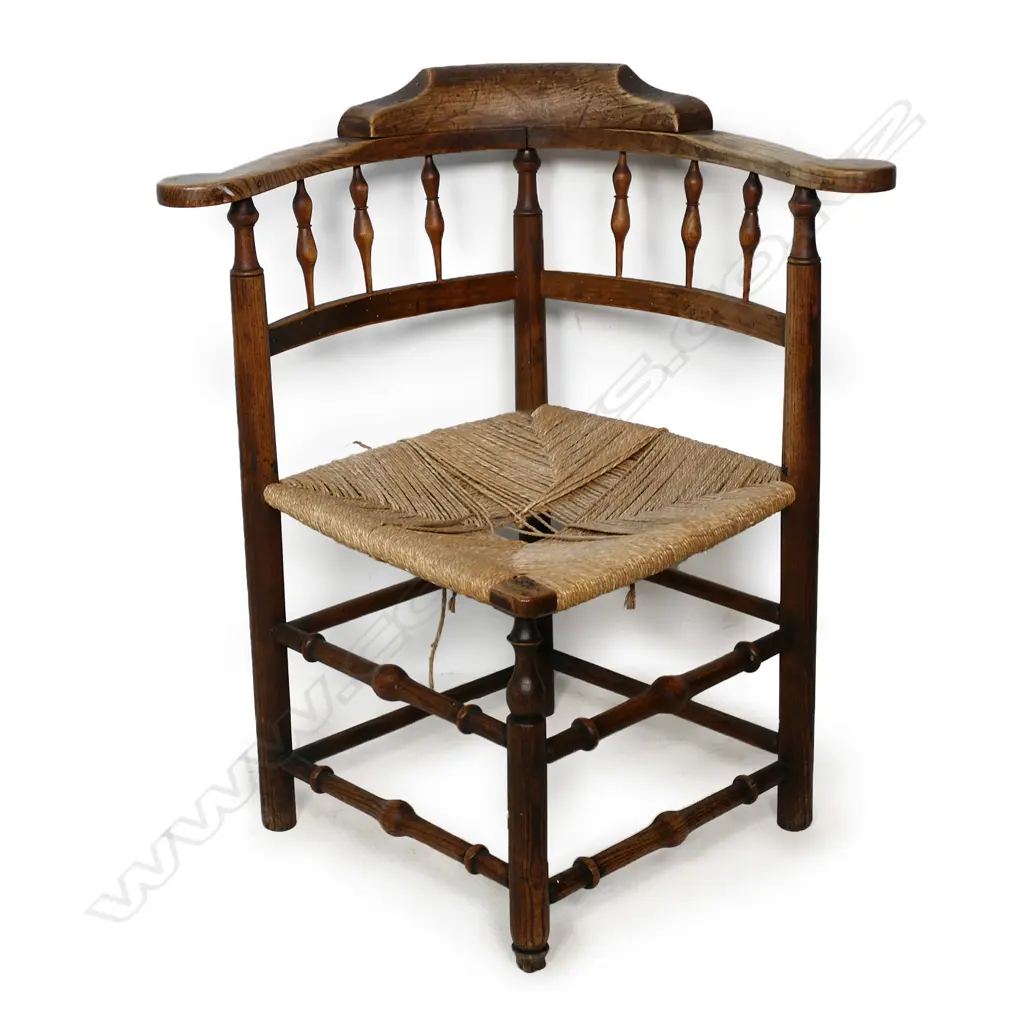 RUSH SEATED CORNER CHAIR H.790mm FAULTS Image 1++