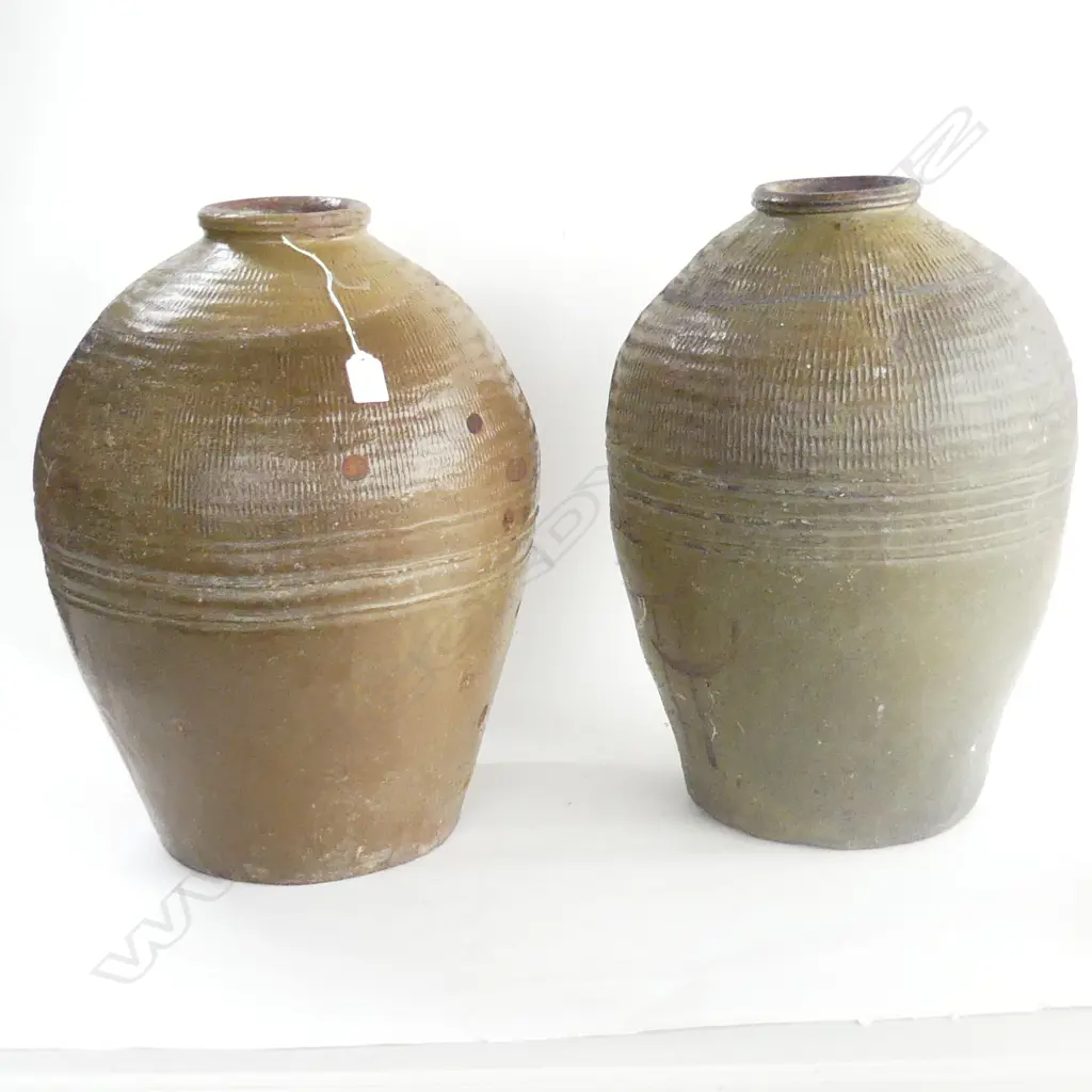 2 LARGE CERAMIC FLOOR POTS H.470mm Image 1++