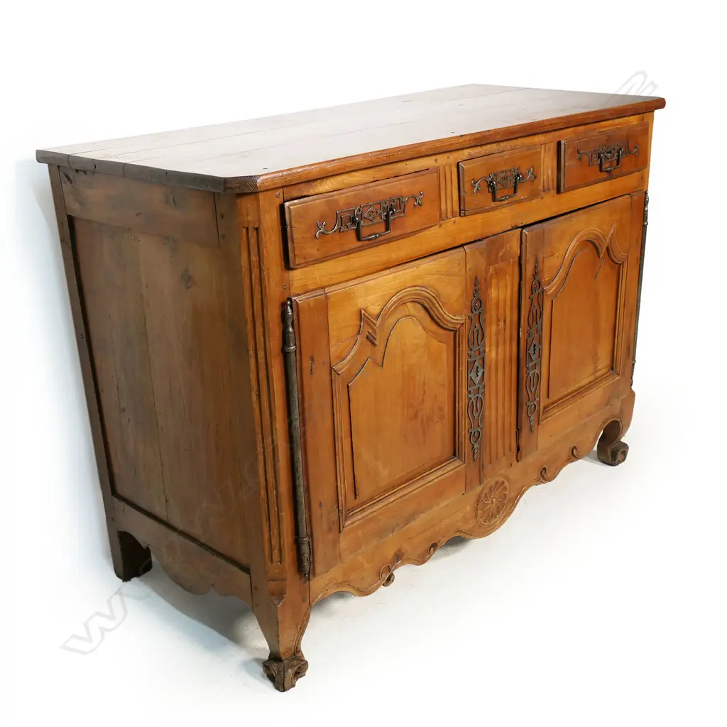 19thC FRENCH 3 DRAWER DRESSER OVER 2 CUPBOARDS Image 1++