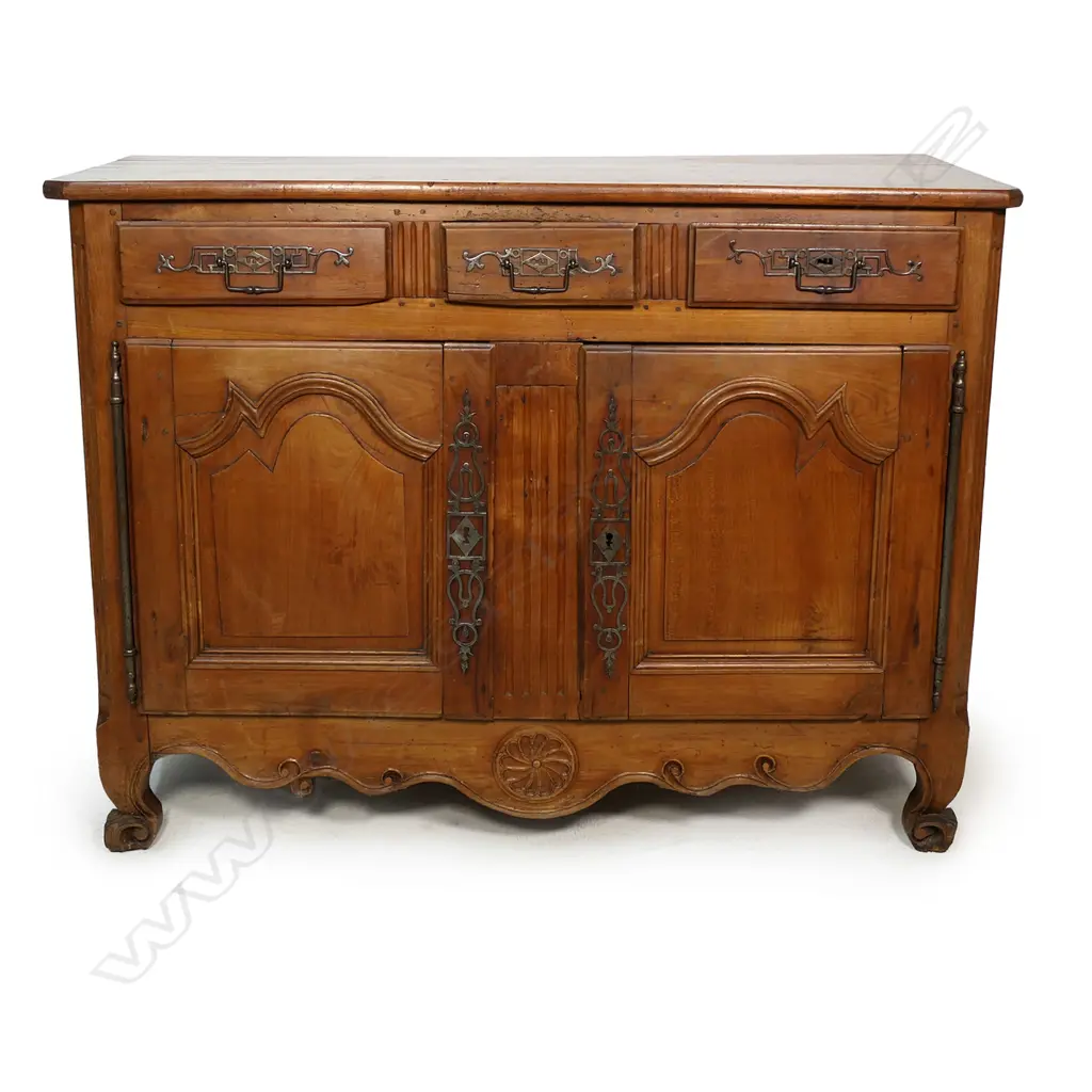 19thC FRENCH 3 DRAWER DRESSER OVER 2 CUPBOARDS Image 1++