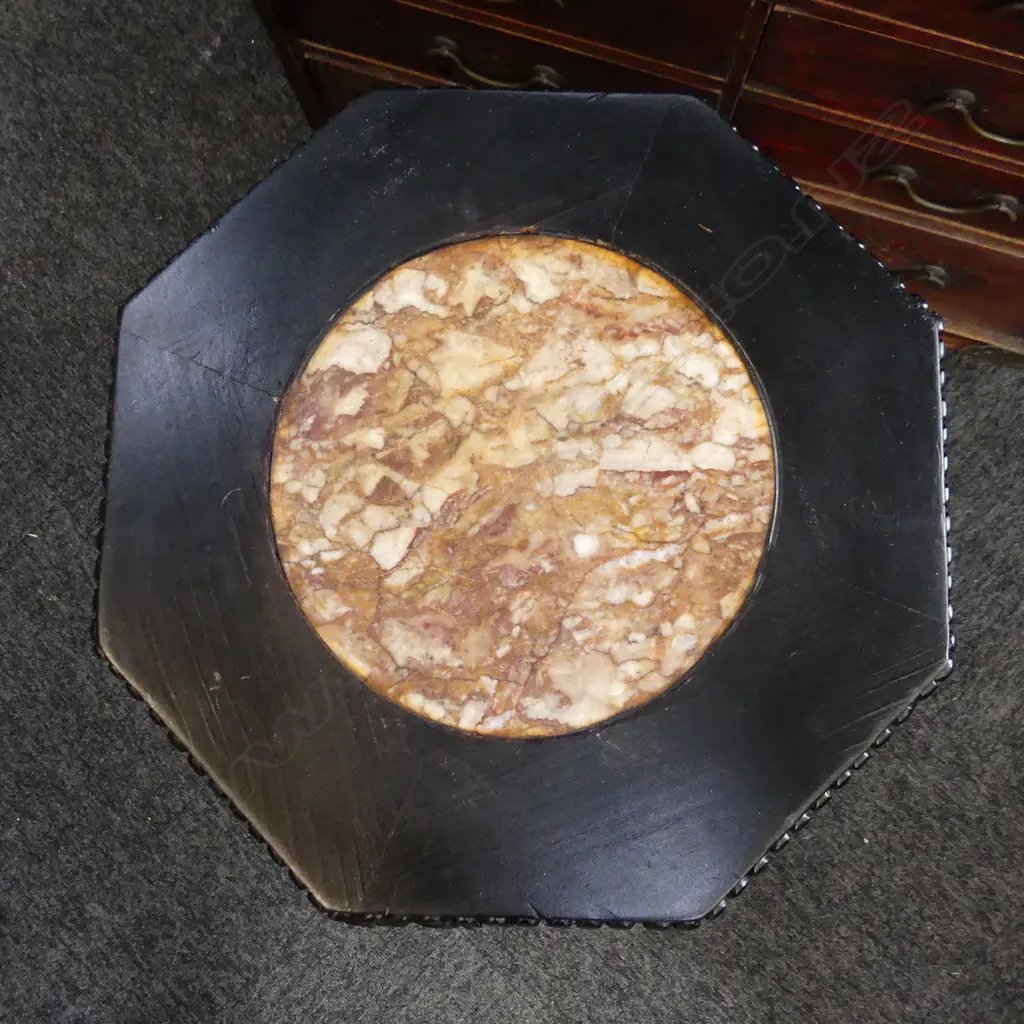 BLACK PAINTED ORIENTAL PLANT STAND H.765mm Image 1++