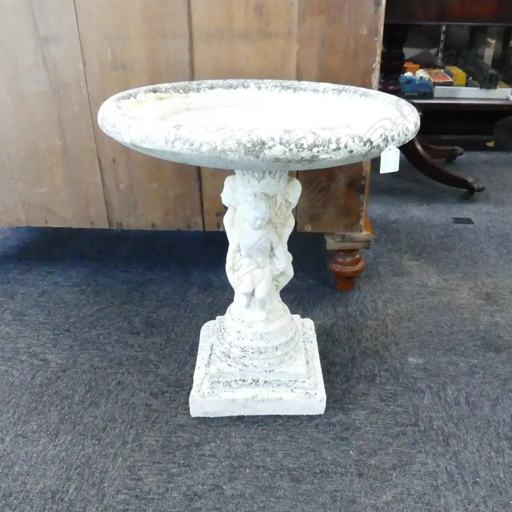 LG CONCRETE BIRD BATH H. 560 DIA 480MM Image 1++