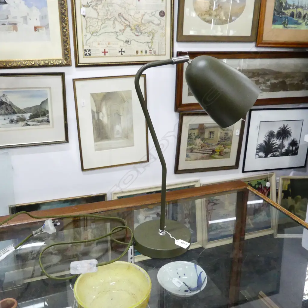 FREEDOM FURNITURE TILFORD TABLE LAMP DARK GREEN H.480mm Image 1++