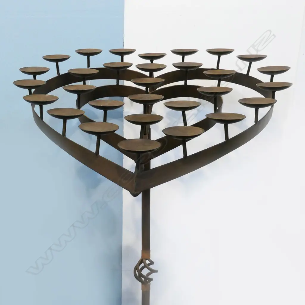 WROUGHT IRON MULTI-CANDELABRA 700 x 600 x 1380mm Image 1++